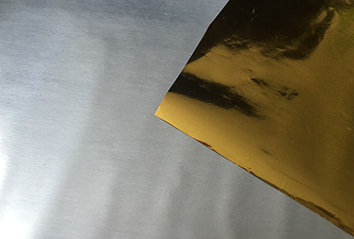 Golden color Metalized PET coated PE Film for Bubble and PE foam production